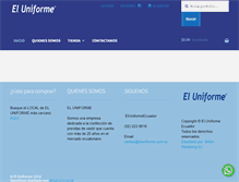 Tablet Screenshot of eluniforme.com.ec